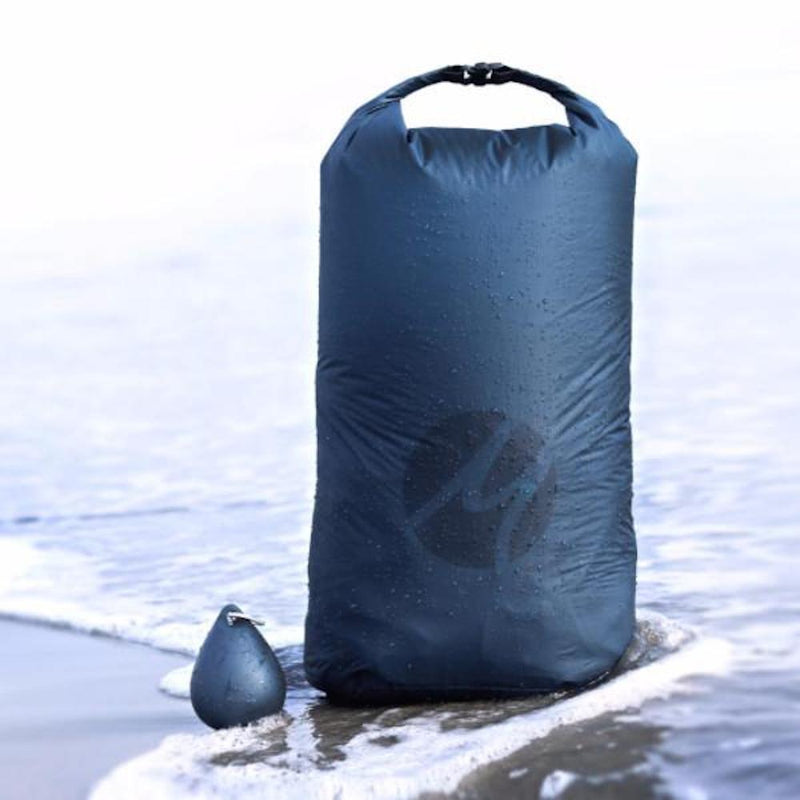 Matador Droplet XL Packable Dry Bag--on beach