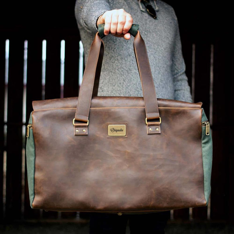 Danville leather duffle bag Clearance