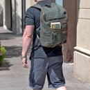 Green Finley Mill Pack--in use