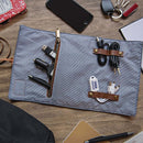 Ruckman Roll Black Tech/Jewelry Roll--open