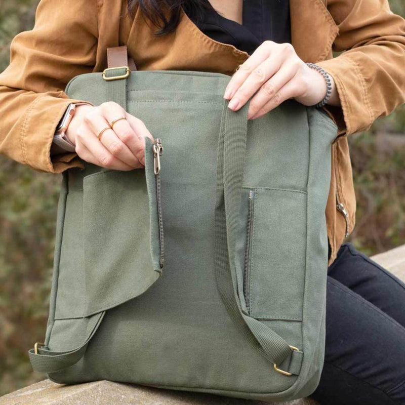 Green Turlee Tote--strap cover