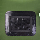 solar heated camp shower--toiletry pouch view