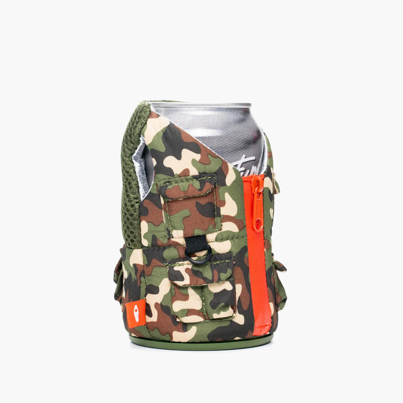 puffin cooler beverage woodsy camo - right side view