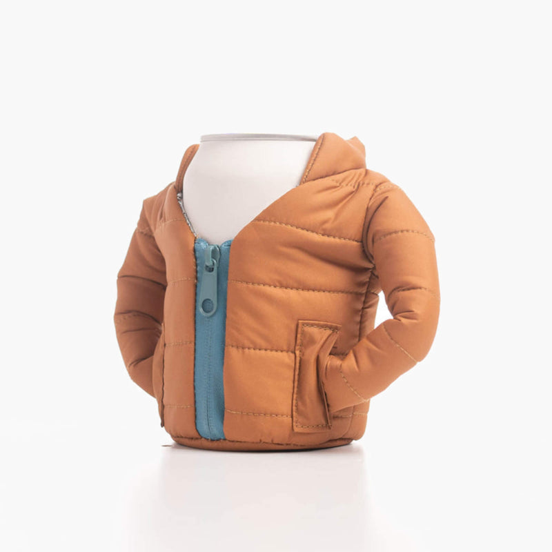 puffin coolers beverage jacket - left angle view