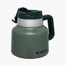 stanley tough to tip admiral's mug hammertone green--angle view