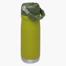 stanley the iceflow flip straw water bottle 22 oz aloe - back angle view