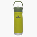 stanley the iceflow flip straw water bottle 22 oz aloe - front view