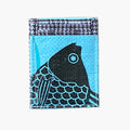 Torrain Essential Card Pocket - sky blue fish variant back view