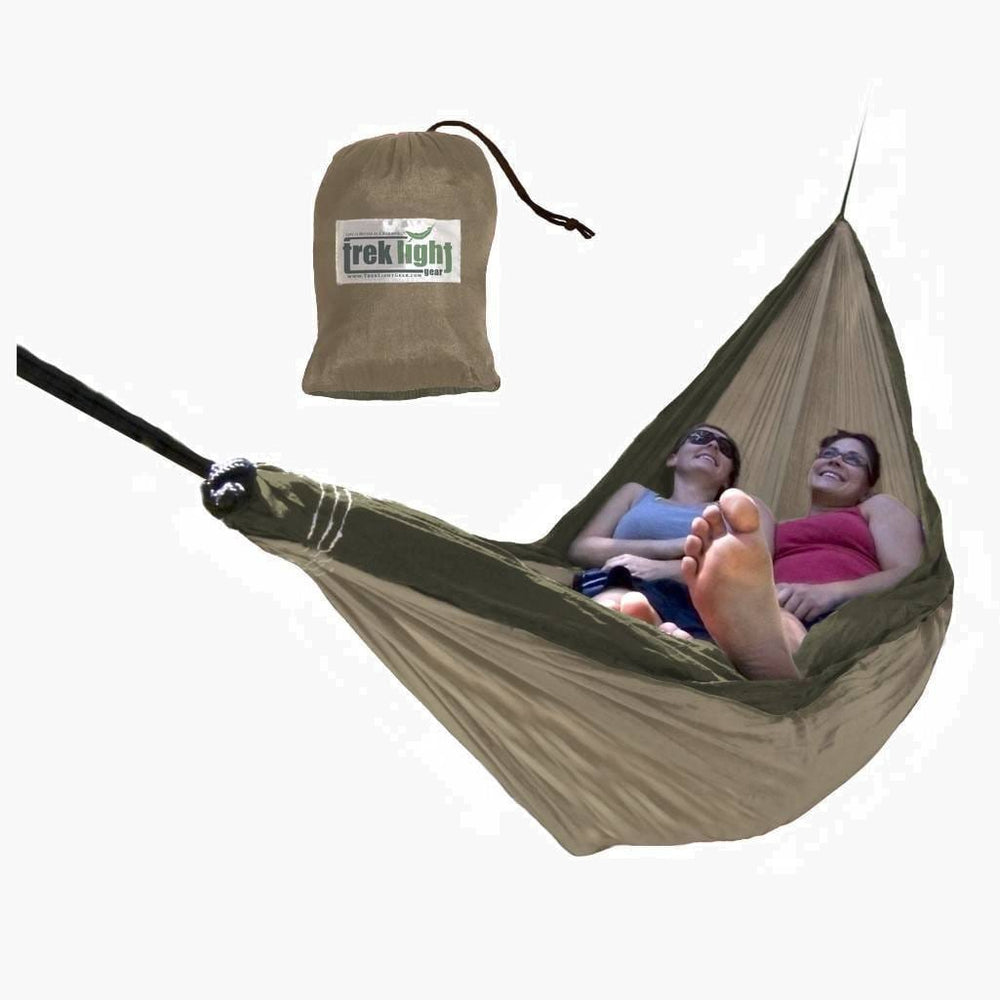 Khaki & Green Double Hammock