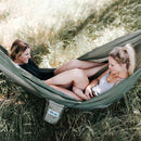Trek Light Khaki & Green Double Hammock--two people