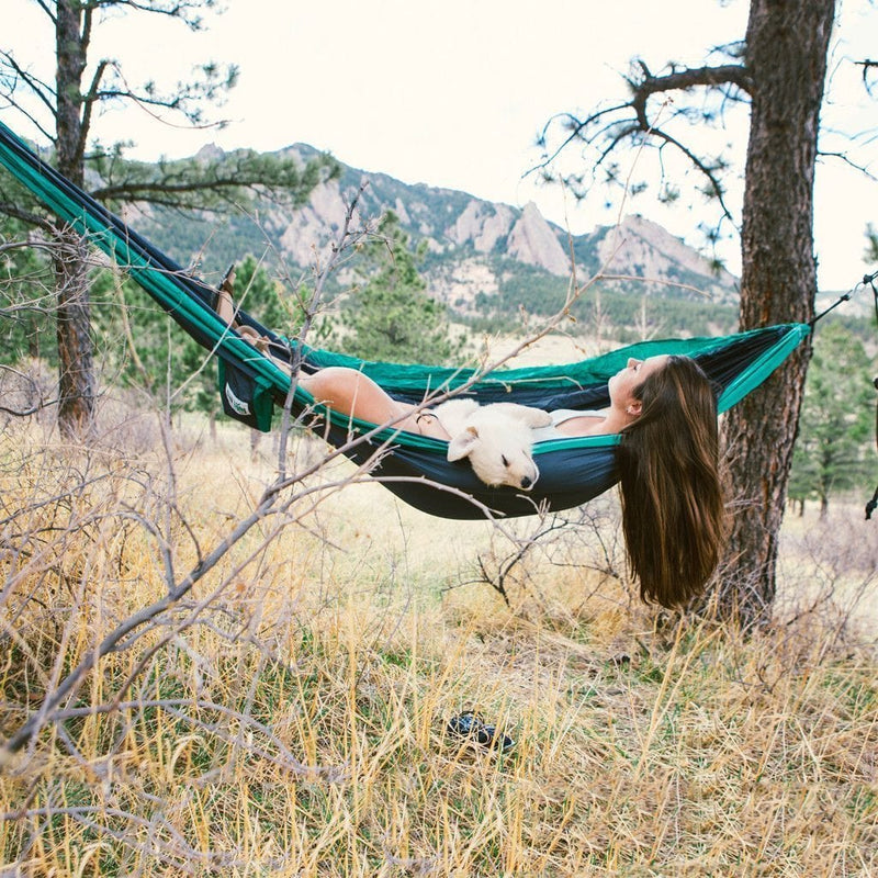 newdora hängematte Teal & Navy Double Hammock