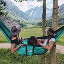 Trek Light Teal & Navy Double Hammock--two people, mountain meadow